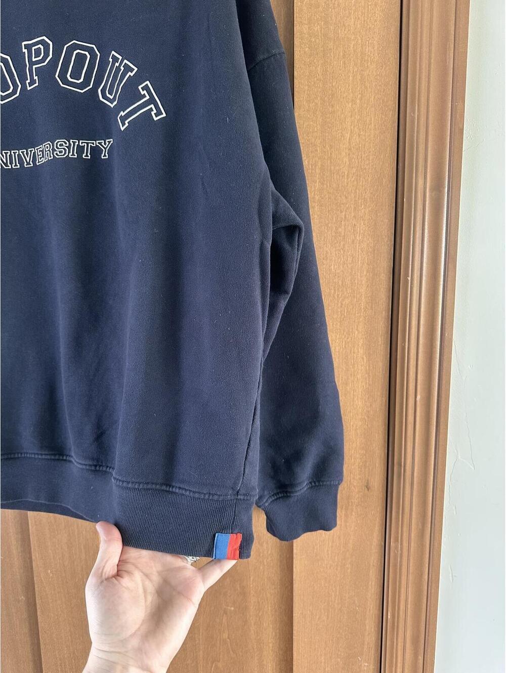 KULE Organic Cotton Raleigh Dropout University Crewneck Sweatshirt Women’s Large - Picture 4 of 11
